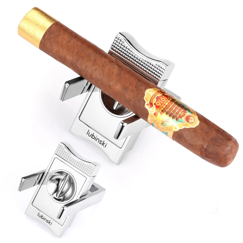 Metal V Cut Cigar Luxury Cutter