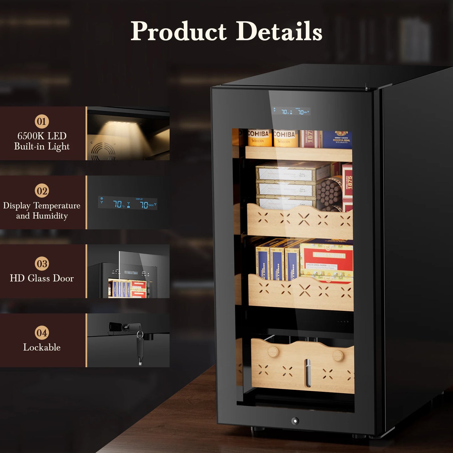 CigarMaster 85L Electric Humidor