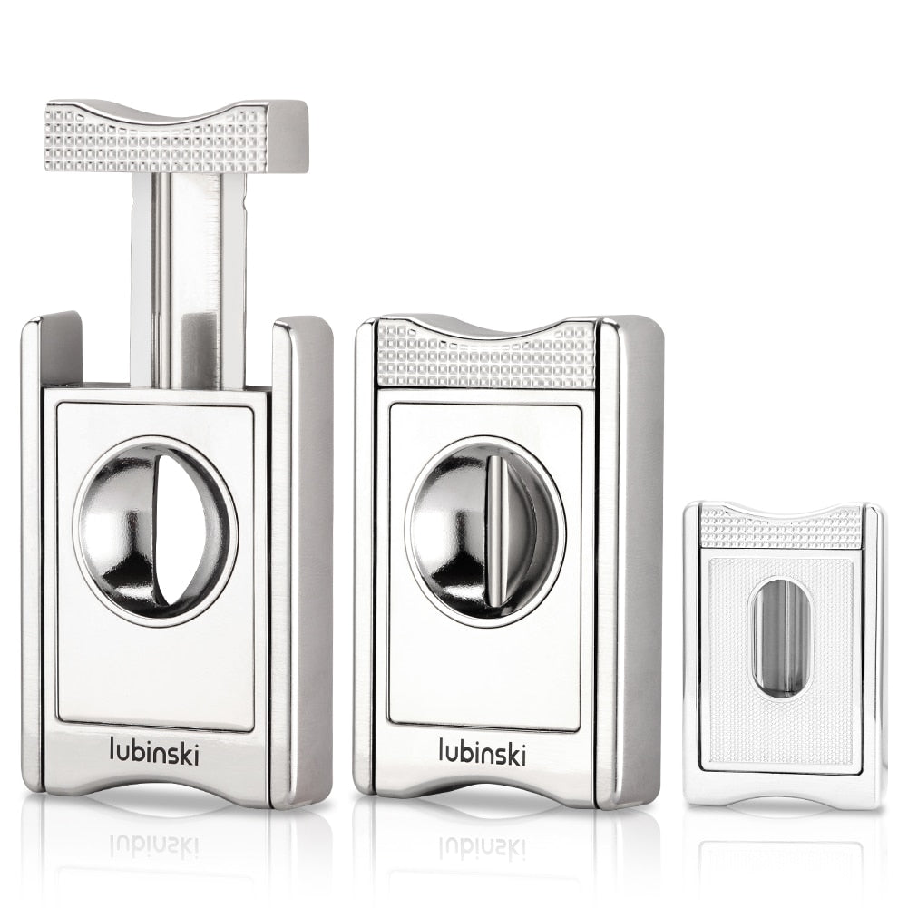 Metal V Cut Cigar Luxury Cutter