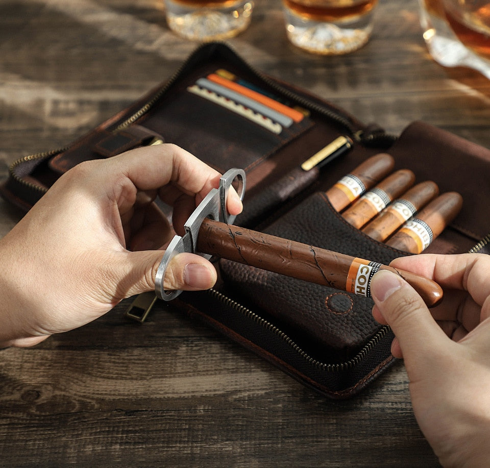 CigarJourney Leather Travel Humidor Cases