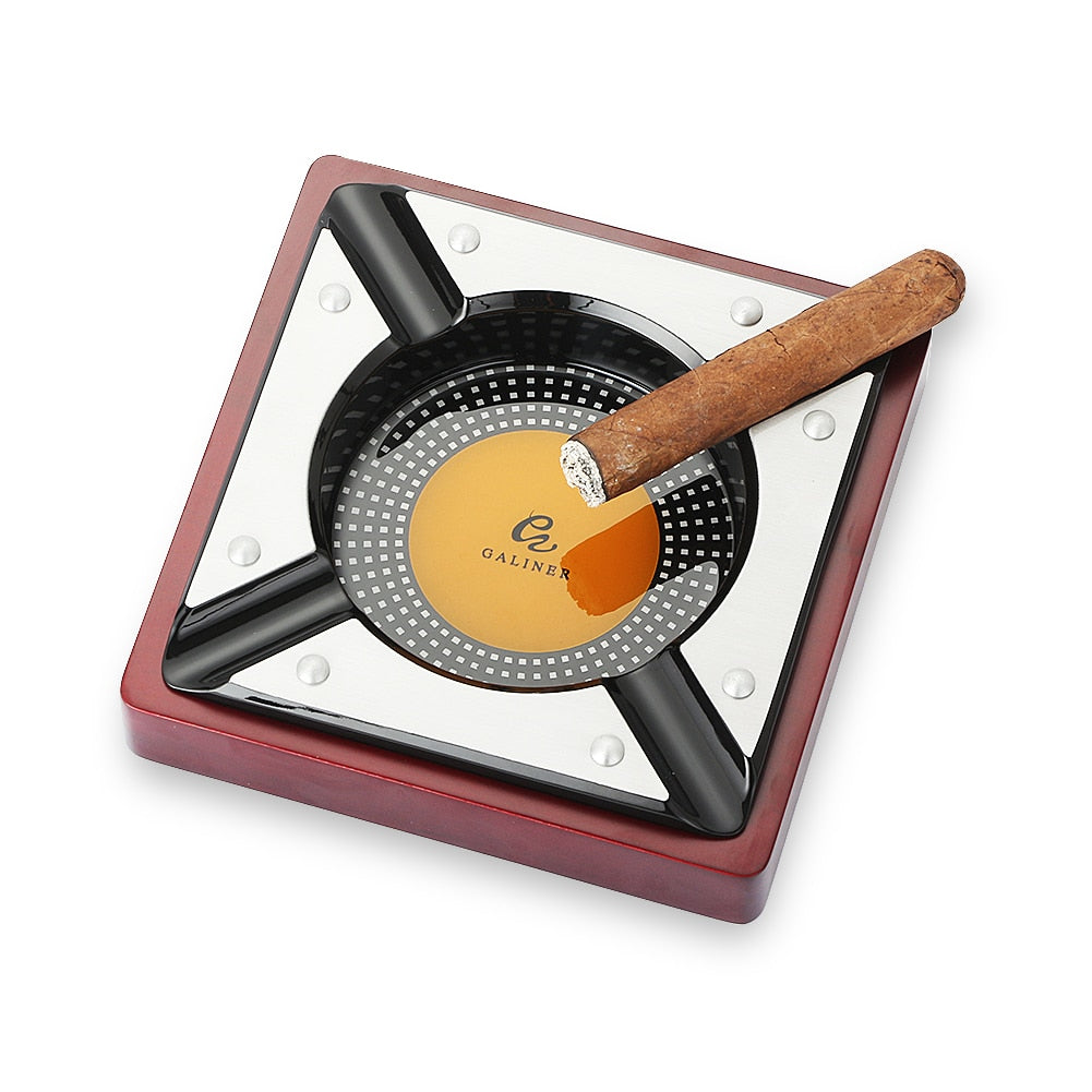 GALINER Red Wood Cigar Ashtray