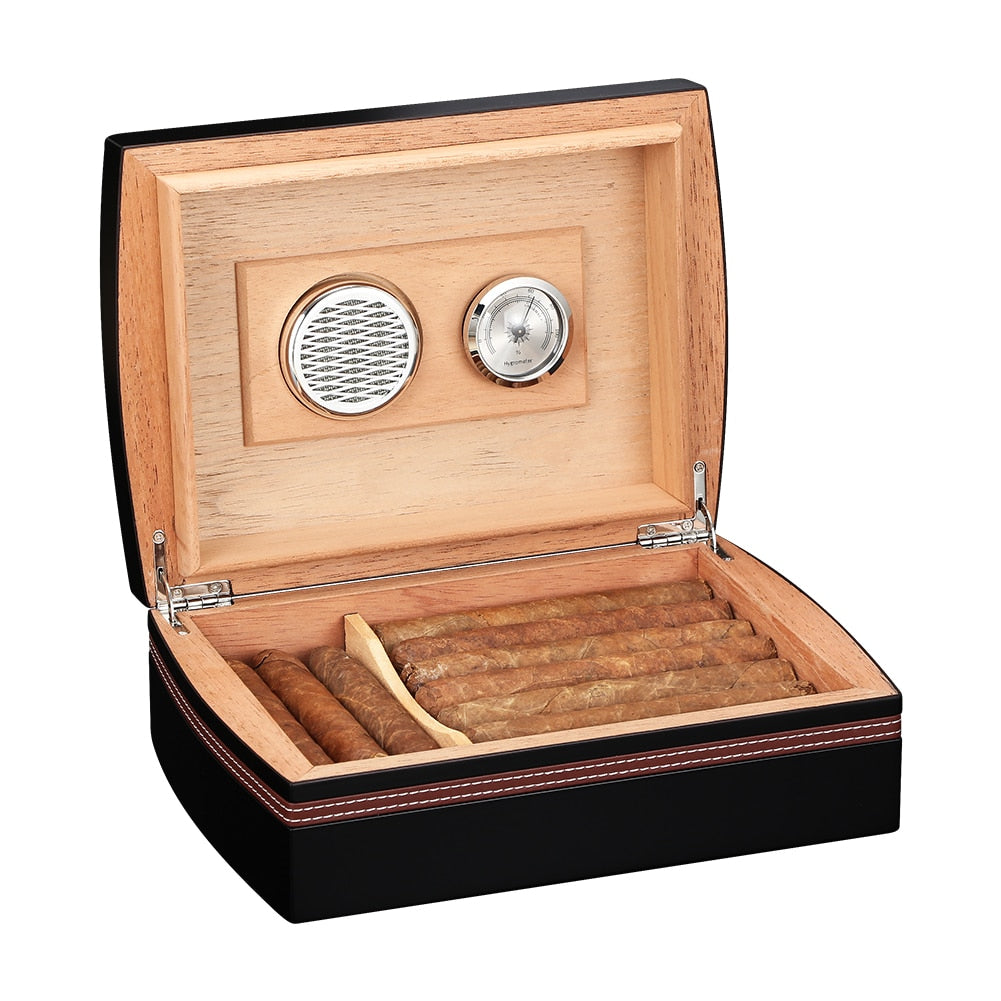 Humidor Box With Ashtray Cigar Cutter