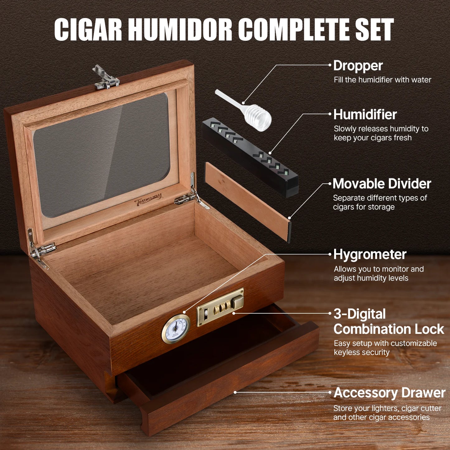 Vanguard Cedar Cigar Chest